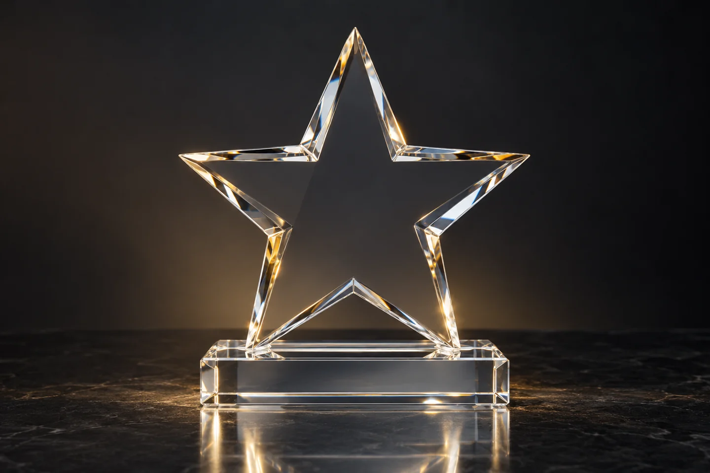 Illustration of a five-point crystal star award