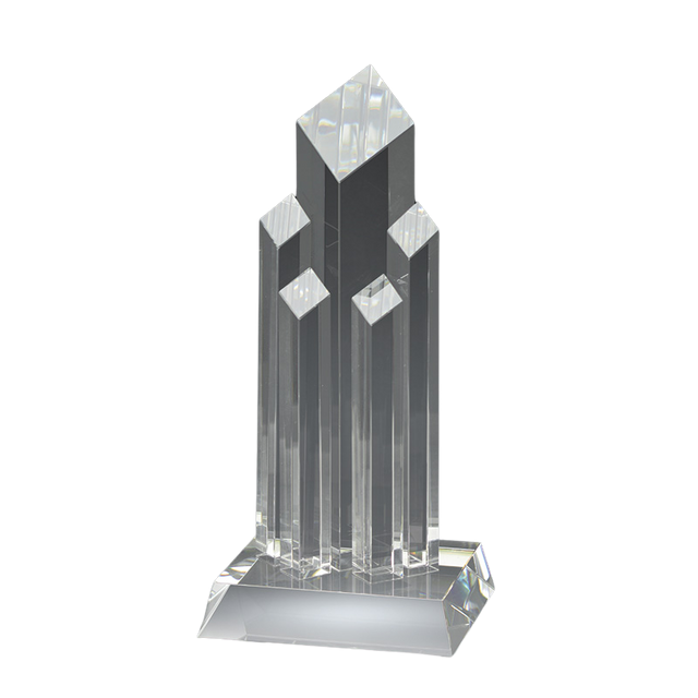 Five-column crystal diamond tower award