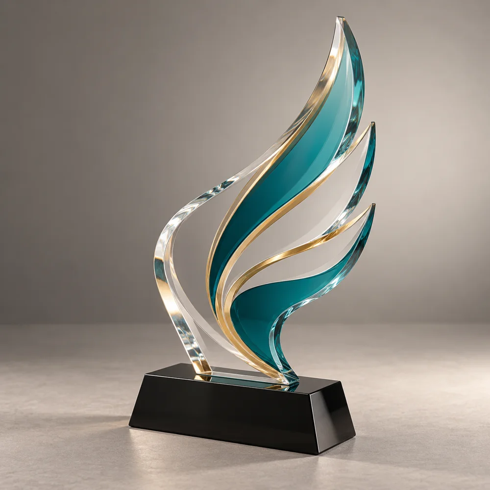 Illustrative custom acrylic recognition award style